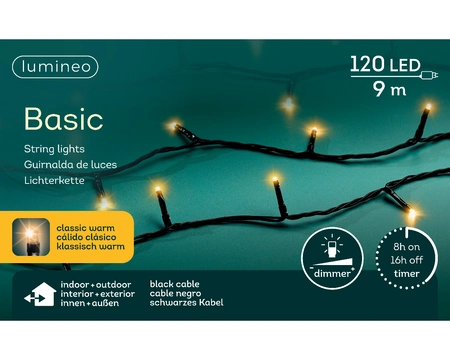 Basic Kerstverlichting 120 LED 9m CW