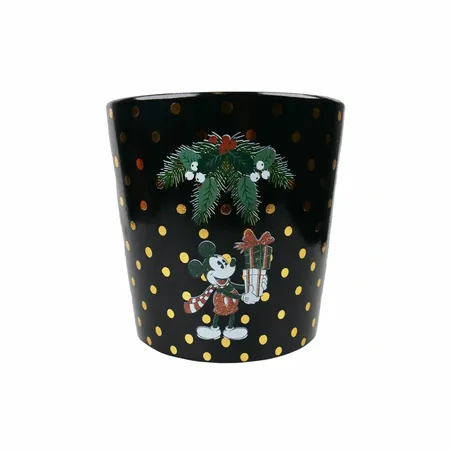 Bloempot Kerst Mickey Mouse Zwart Ø14,5cm