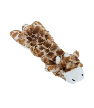 Boon Hondenspeelgoed Giraffe zonder Pieper Plat 35cm