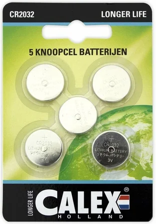 Calex Knoopcel Batterijen CR2032 5 stuks