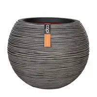 Capi Pot Bol Rib Ø40cm Antraciet