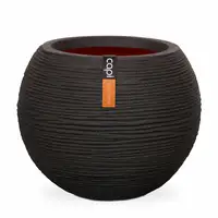 Capi Pot Bol Rib Ø40cm Zwart