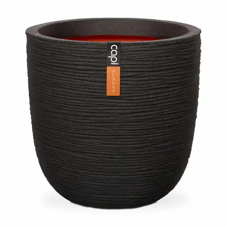 Capi Pot Bol Rib Ø54cm Zwart