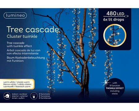 Cascadeverlichting Boom 480 LED 6x2m WW/CW Twinkel