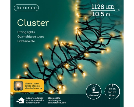 Clusterverlichting 1128 LED 10,5m CW