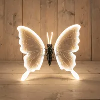 Decoratie Vlinder LED Bewegend 60cm