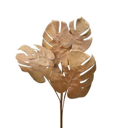 Decoratietak Monstera Goud 72cm