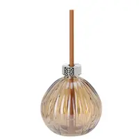 Drinkglas Kerstbal met Rietje Brons