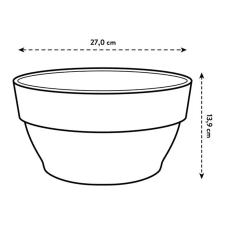 ELHO Vibia Campana Plantenschaal Antraciet Ø27cm