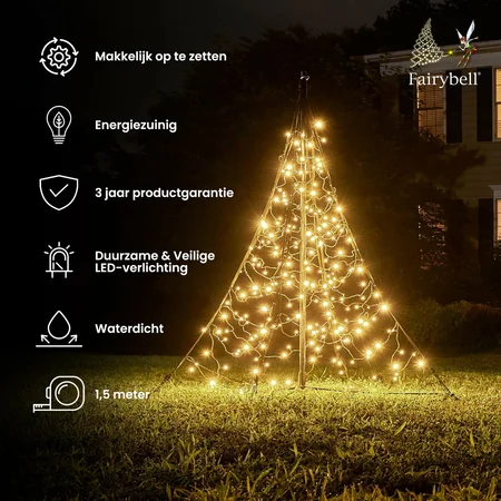 Fairybell LED Kerstboom 150cm 240 LED All Surface