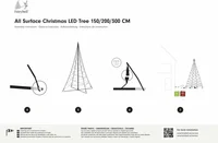 Fairybell LED Kerstboom 150cm 240 LED All Surface