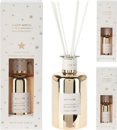 Geurstokjeshouder Warm Winter Goud 125ml Assorti 1st