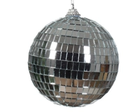 Kerstbal Foam Discobal Ø10cm Zilver