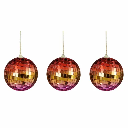 Kerstbal Foam Discobal Ø8cm Colour 3st