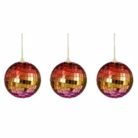 Kerstbal Foam Discobal Ø8cm Colour 3st