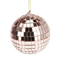 Kerstbal Foam Discobal Ø8cm Rosé Goud