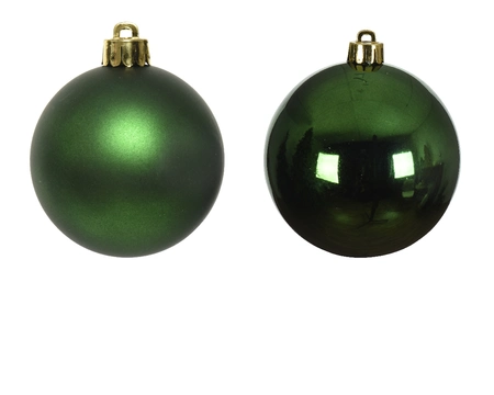 Kerstballen Glas Ø2,5cm Dennengroen 24st