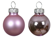 Kerstballen Glas Ø2,5cm Fris Lila 24st