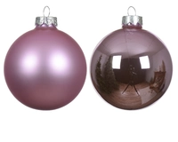 Kerstballen Glas Ø5cm Fris Lila 12st