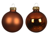 Kerstballen Glas Ø5cm Warm Cider 12st