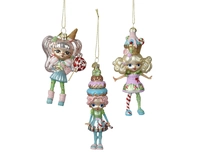 Kerstornament Girls with Sweets Assorti 1st