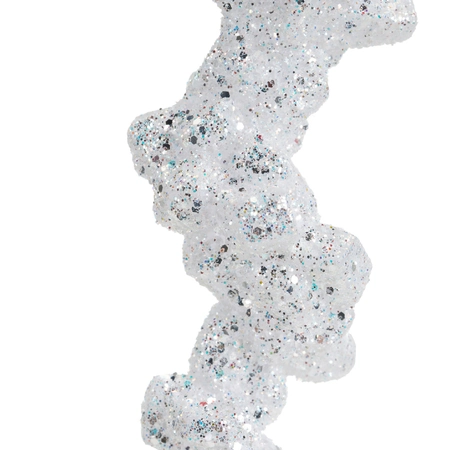 Kerstornament IJspegel Glitter 25cm Assorti 1st