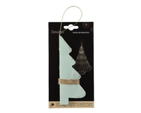 Kerstornament Papier Kerstboom 15cm Mintgroen