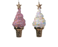 Kerstornament Softijsje Glitter Assorti 1st