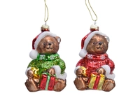 Kerstornament Teddybeer Assorti 1st