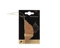 Kerstornament Ui Papier 8cm Bruin