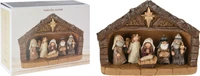 Kerststal met figuren 18cm 7-delig