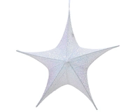 Kerstster Polyester Parelmoer 65cm