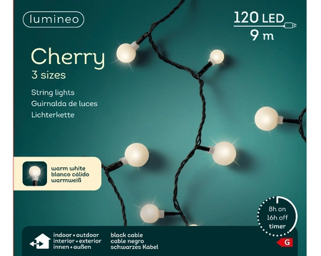 Kerstverlichting Cherry 120 LED 9m WW