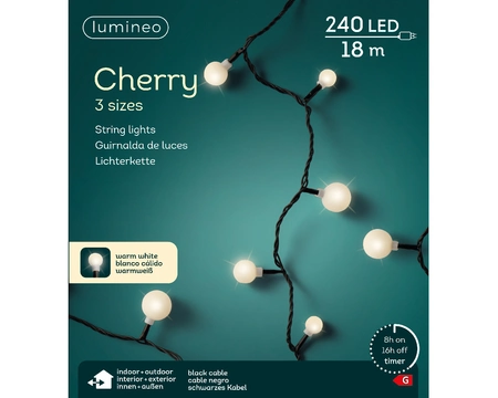 Kerstverlichting Cherry 240 LED 18m WW