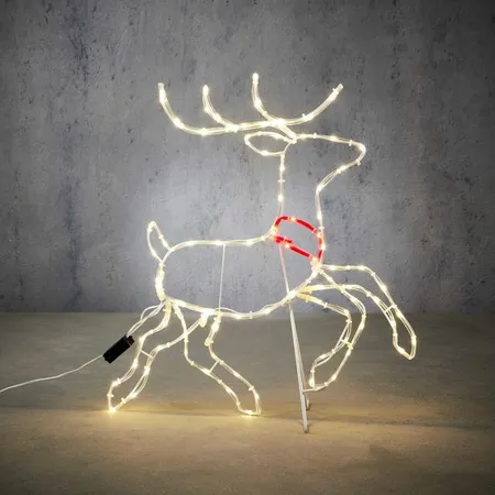 Kerstverlichting Hert 96 LED 56x50cm