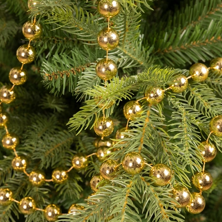 Kralenketting Kerstboom XXL 270cm Licht Goud