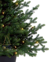 Kunstkerstboom Grenoble in pot PE Groen LED 100cm