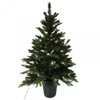 Kunstkerstboom in pot PE/ PVC LED 105cm