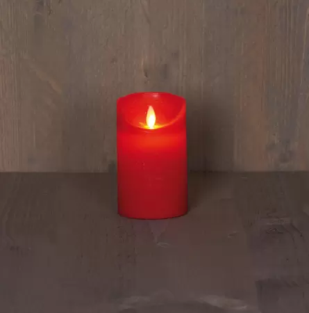 Wax Kaars LED Rood 12,5cm