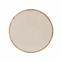 Onderbord Mangohout Beige Schub Ø30cm