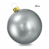 Opblaasbare Kerstbal Ø65cm Zilver