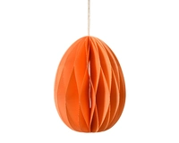 Paasdecoratie Papieren Hanger Ei Oranje 6cm