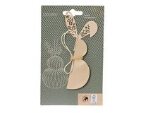 Paasdecoratie Papieren Hanger Konijn Beige 12cm