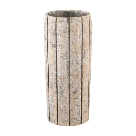 PTMD Bloempot Imani Cement Taupe Hoog 50cm