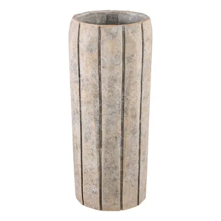 PTMD Bloempot Imani Cement Taupe Hoog 55cm