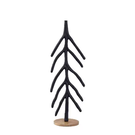 PTMD Kerstboom Zwart 40cm