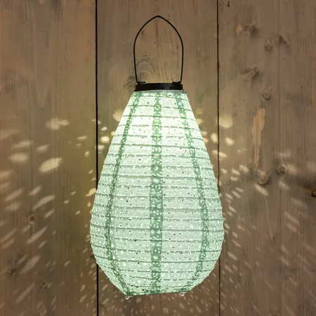 Solar Lampion Groen 20x29cm