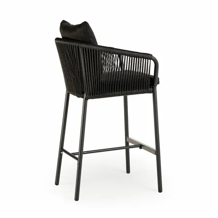 Tierra Outdoor Barstoel Fortaleza Charcoal