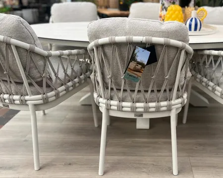 Tierra Outdoor Dining Tuinstoel Natal Creme White