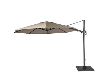 Tierra Outdoor Zweefparasol Duraflex Ø350cm Taupe